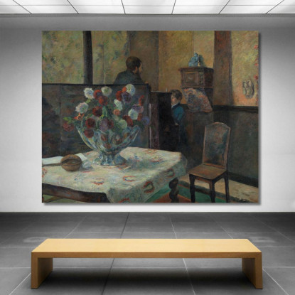 Interno Paul Gauguin pgg36 quadro stampato su tela