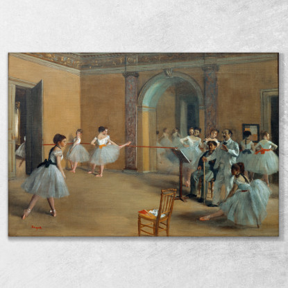 Il Foyer Da Ballo Dell'Opera In Rue Le Peletier 1872 Edgar Degas edg32 quadro stampato su tela
