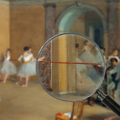 Il Foyer Da Ballo Dell'Opera In Rue Le Peletier 1872 Edgar Degas edg32 quadro stampato su tela