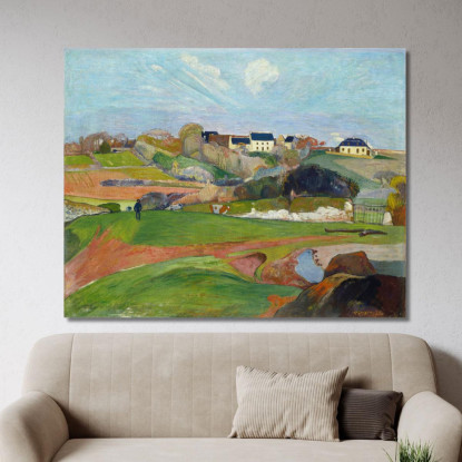 Paesaggio A Le Pouldu Paul Gauguin pgg42 quadro stampato su tela
