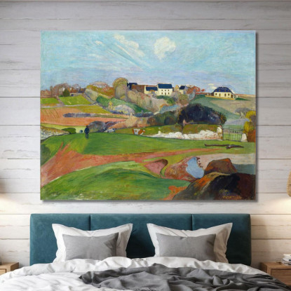Paesaggio A Le Pouldu Paul Gauguin pgg42 quadro stampato su tela