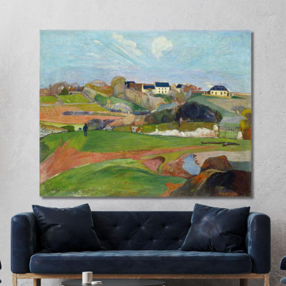 Paesaggio A Le Pouldu Paul Gauguin pgg42 quadro stampato su tela