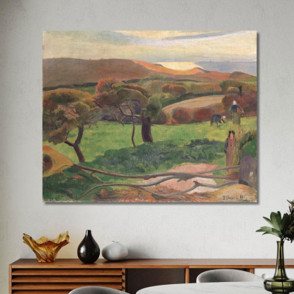 Paesaggio Della Bretagna Paul Gauguin pgg44 quadro stampato su tela