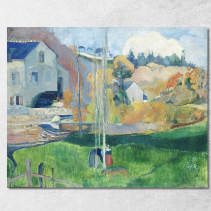 Paesaggio In Bretagna Paul Gauguin pgg45 quadro stampato su tela