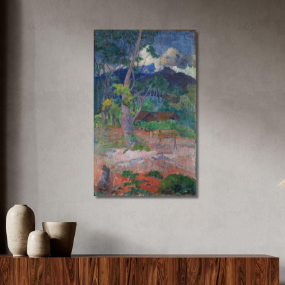 Paesaggio Con Un Cavallo Paul Gauguin pgg50 quadro stampato su tela