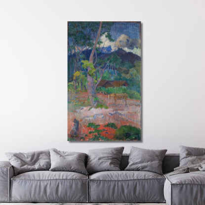 Paesaggio Con Un Cavallo Paul Gauguin pgg50 quadro stampato su tela