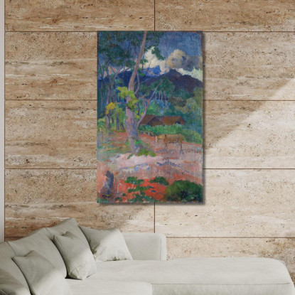 Paesaggio Con Un Cavallo Paul Gauguin pgg50 quadro stampato su tela
