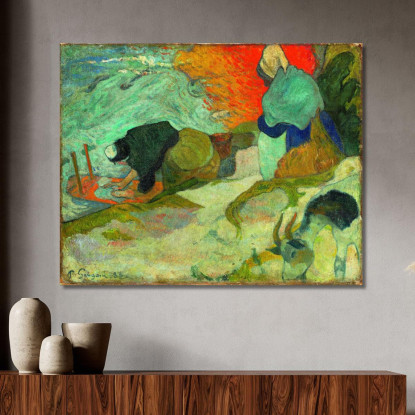 Lavandaie Ad Arles Lavandaie Ad Arles Paul Gauguin pgg53 quadro stampato su tela