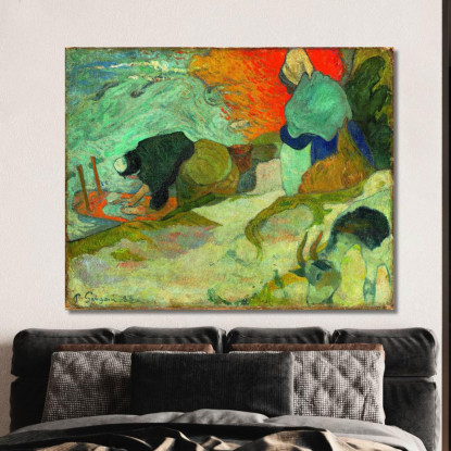 Lavandaie Ad Arles Lavandaie Ad Arles Paul Gauguin pgg53 quadro stampato su tela