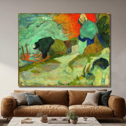Lavandaie Ad Arles Lavandaie Ad Arles Paul Gauguin pgg53 quadro stampato su tela