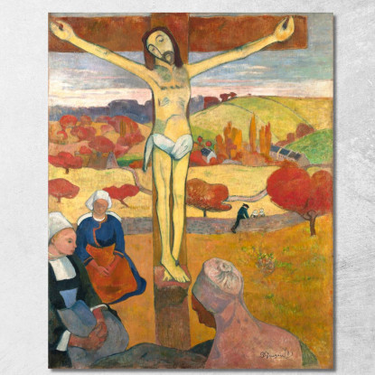 Le Christ Jaune Il Cristo Giallo Paul Gauguin pgg54 quadro stampato su tela