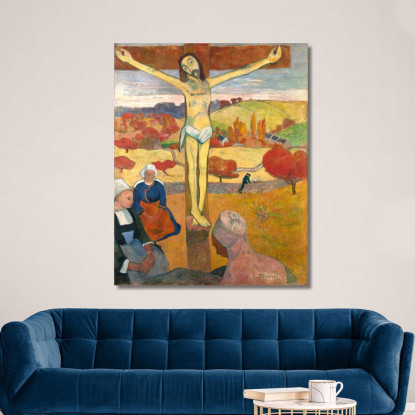 Le Christ Jaune Il Cristo Giallo Paul Gauguin pgg54 quadro stampato su tela