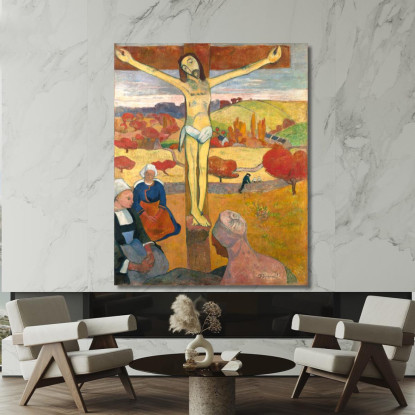 Le Christ Jaune Il Cristo Giallo Paul Gauguin pgg54 quadro stampato su tela