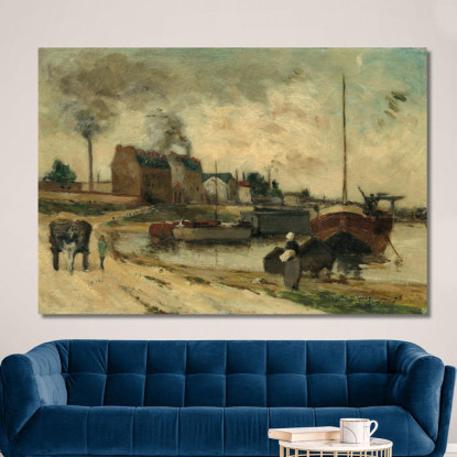 Le Fabbriche Cail E Quai De Grenelle Paul Gauguin pgg58 quadro stampato su tela