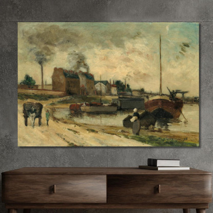 Le Fabbriche Cail E Quai De Grenelle Paul Gauguin pgg58 quadro stampato su tela