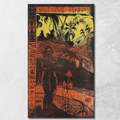 Nave Nave Fenua Della Serie Noa Noa Paul Gauguin pgg68 quadro stampato su tela