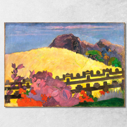Il Cortile È In Ottone Paul Gauguin pgg75 quadro stampato su tela