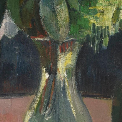 Rose E Statuetta Paul Gauguin pgg87 quadro stampato su tela