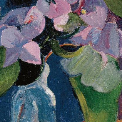 Natura Morta Con Fiori E Idolo Paul Gauguin pgg101 quadro stampato su tela
