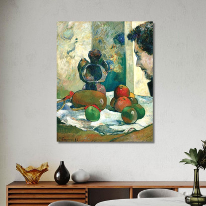 Natura Morta Con Profilo Di Laval Paul Gauguin pgg105 quadro stampato su tela