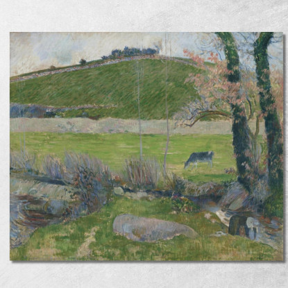 Su L--Aven A Monte Di Pont-Aven Paul Gauguin pgg109 quadro stampato su tela
