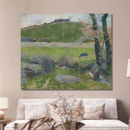 Su L--Aven A Monte Di Pont-Aven Paul Gauguin pgg109 quadro stampato su tela