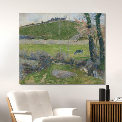 Su L--Aven A Monte Di Pont-Aven Paul Gauguin pgg109 quadro stampato su tela