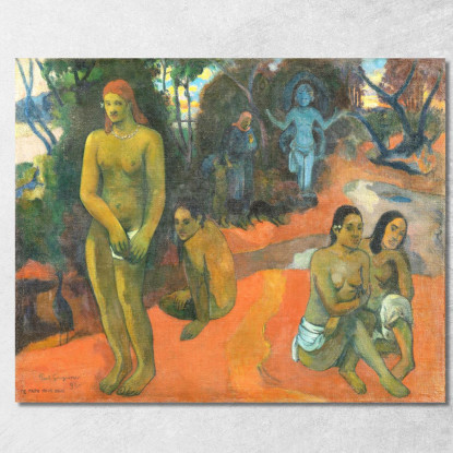 Te Pape Nave Nave Acque Deliziose Paul Gauguin pgg120 quadro stampato su tela