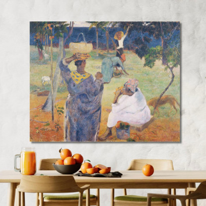 Gli Alberi Di Mango Martinica Paul Gauguin pgg133 quadro stampato su tela