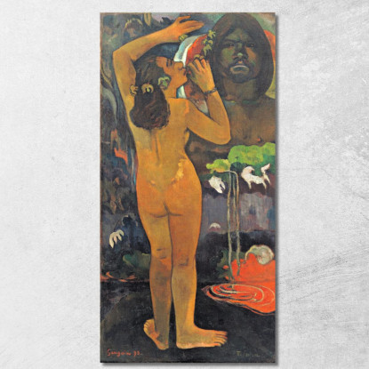 Dipinto La Luna E La Terra Paul Gauguin pgg136 quadro stampato su tela