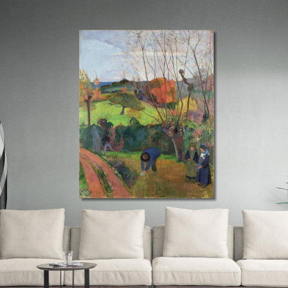 Il Salice Le Saule Paul Gauguin pgg145 quadro stampato su tela