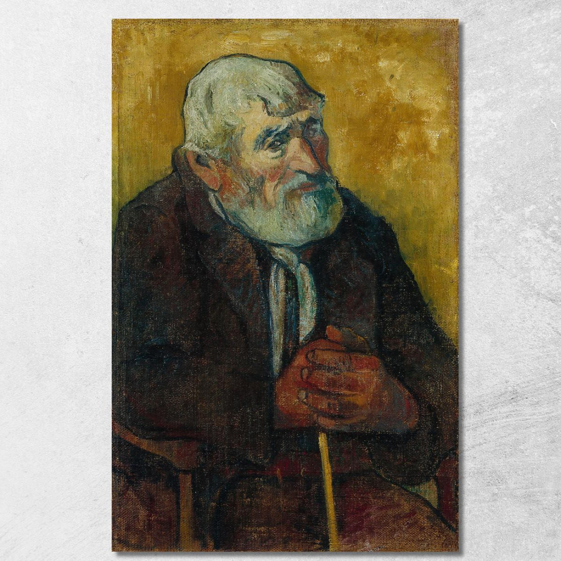 Vecchio Con Bastone Paul Gauguin pgg154 quadro stampato su tela