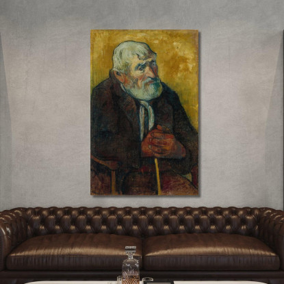 Vecchio Con Bastone Paul Gauguin pgg154 quadro stampato su tela