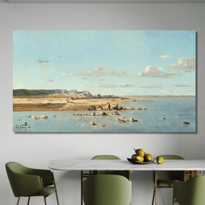 Lavandaie Sulle Rive Della Durance Paul Gauguin pgg158 quadro stampato su tela