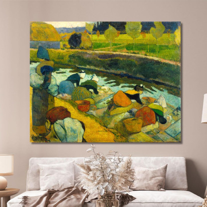 Lavandaie Paul Gauguin pgg159 quadro stampato su tela