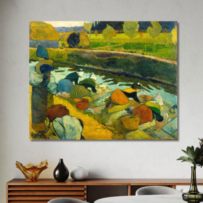 Lavandaie Paul Gauguin pgg159 quadro stampato su tela