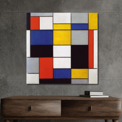 Composizionea Piet Mondrian pmn3 quadro stampato su tela
