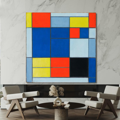 Composizione C Piet Mondrian pmn5 quadro stampato su tela