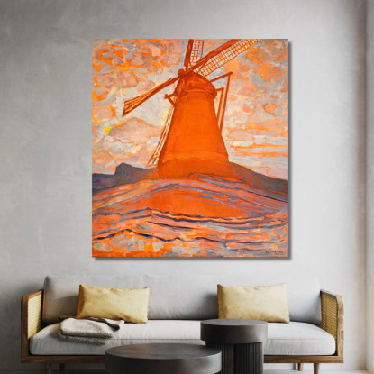 Il Mulino Piet Mondrian pmn13 quadro stampato su tela