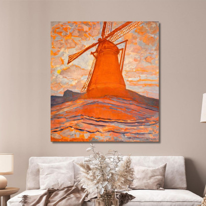 Il Mulino Piet Mondrian pmn13 quadro stampato su tela