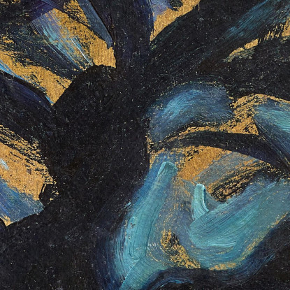 Versione Puntinista Del Melo Piet Mondrian pmn17 quadro stampato su tela