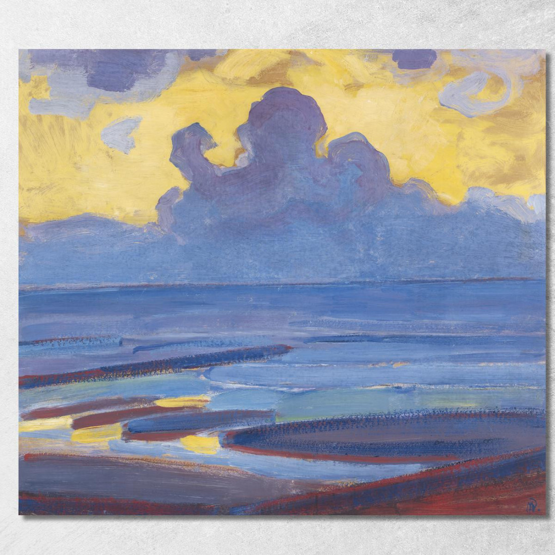 Dal Mare Piet Mondrian pmn19 quadro stampato su tela