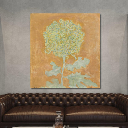 Crisantemo Piet Mondrian pmn20 quadro stampato su tela