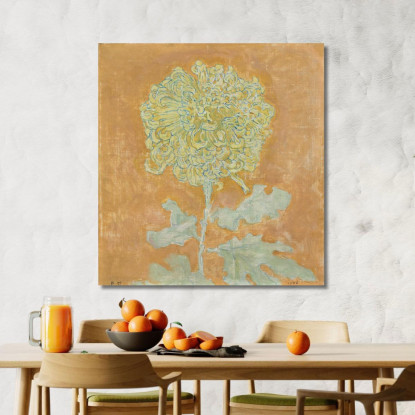 Crisantemo Piet Mondrian pmn20 quadro stampato su tela