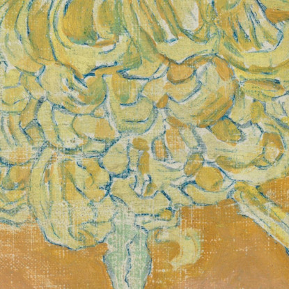 Crisantemo Piet Mondrian pmn20 quadro stampato su tela