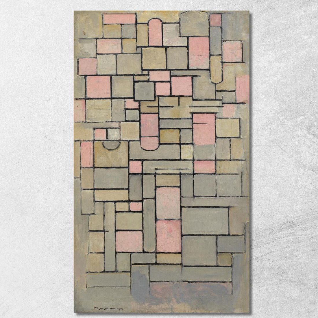 Composizione8 Piet Mondrian pmn24 quadro stampato su tela