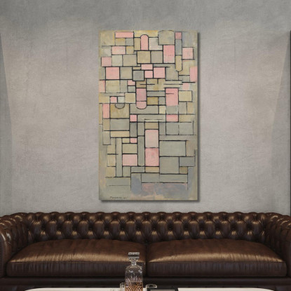 Composizione8 Piet Mondrian pmn24 quadro stampato su tela