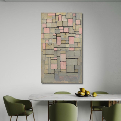 Composizione8 Piet Mondrian pmn24 quadro stampato su tela