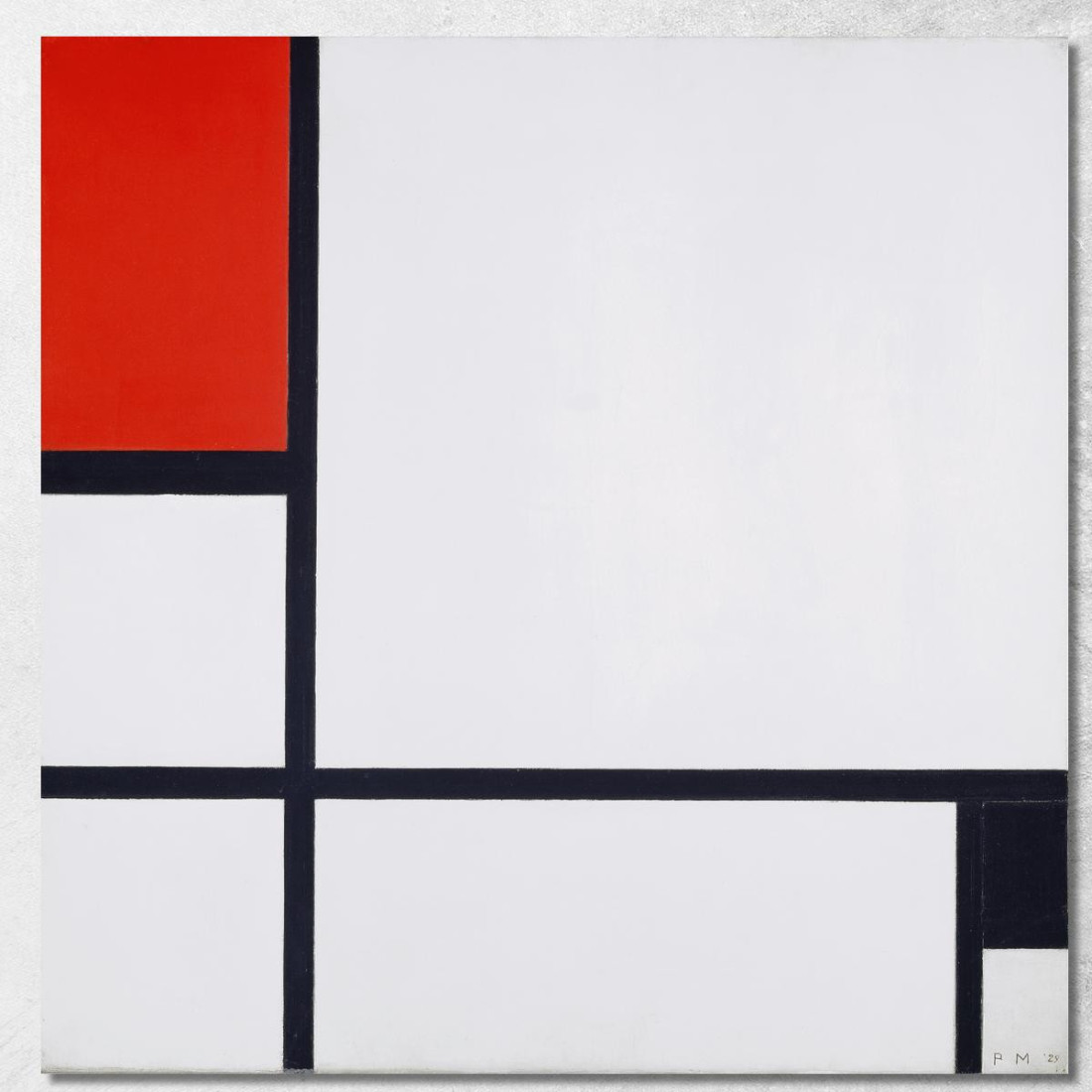 Composizione N. I Con Rosso E Nero Piet Mondrian pmn26 quadro stampato su tela