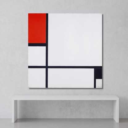Composizione N. I Con Rosso E Nero Piet Mondrian pmn26 quadro stampato su tela